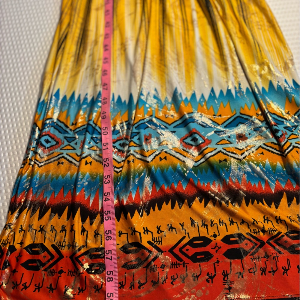 Cleo Multicolor Patterned Beachy T-Back Summer Ma… - image 5